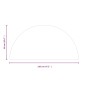 vidaXL Funkenschutzplatte Glas Halbrund 1200x600 mm vidaXL Funkenschutzplatte Glas Halbrund 1200x600 mm