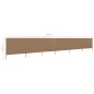 vidaXL 6-teiliges Windschutzgewebe 800 x 120 cm Taupe vidaXL 6-teiliges Windschutzgewebe 800 x 120 cm Taupe