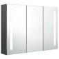 vidaXL LED-Spiegelschrank fürs Bad 89x14x62 cm Grau vidaXL LED-Spiegelschrank fürs Bad 89x14x62 cm Grau