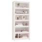 vidaXL Bücherregal Weiß 80x35x183 cm Massivholz Kiefer vidaXL Bücherregal Weiß 80x35x183 cm Massivholz Kiefer
