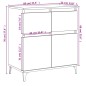 vidaXL Sideboard Betongrau 60x35x70 cm Holzwerkstoff vidaXL Sideboard Betongrau 60x35x70 cm Holzwerkstoff