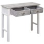 vidaXL Konsolentisch Grau 90×30×77 cm Holz vidaXL Konsolentisch Grau 90×30×77 cm Holz
