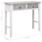 vidaXL Konsolentisch Grau 90×30×77 cm Holz vidaXL Konsolentisch Grau 90×30×77 cm Holz