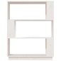 vidaXL Bücherregal/Raumteiler Weiß 80x25x101 cm Massivholz Kiefer vidaXL Bücherregal/Raumteiler Weiß 80x25x101 cm Massivholz Kiefer