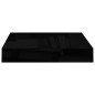 vidaXL Wandregale Schwebend 2 Stk. Hochglanz-Schwarz 23x23,5x3,8cm MDF vidaXL Wandregale Schwebend 2 Stk. Hochglanz-Schwarz 23x23,5x3,8cm MDF