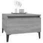 vidaXL Beistelltisch Grau Sonoma 50x46x35 cm Holzwerkstoff vidaXL Beistelltisch Grau Sonoma 50x46x35 cm Holzwerkstoff
