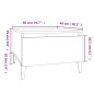 vidaXL Beistelltisch Grau Sonoma 50x46x35 cm Holzwerkstoff vidaXL Beistelltisch Grau Sonoma 50x46x35 cm Holzwerkstoff