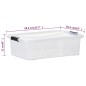 vidaXL Aufbewahrungsboxen mit Deckeln 2 Stk. Transparent 7 L vidaXL Aufbewahrungsboxen mit Deckeln 2 Stk. Transparent 7 L