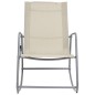vidaXL Garten-Schaukelstuhl Creme 95x54x85 cm Textilene vidaXL Garten-Schaukelstuhl Creme 95x54x85 cm Textilene