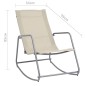 vidaXL Garten-Schaukelstuhl Creme 95x54x85 cm Textilene vidaXL Garten-Schaukelstuhl Creme 95x54x85 cm Textilene