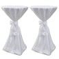 2 x Tischhusse Stehtischhusse weiß 80 cm 2 x Tischhusse Stehtischhusse weiß 80 cm