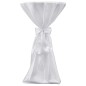 2 x Tischhusse Stehtischhusse weiß 80 cm 2 x Tischhusse Stehtischhusse weiß 80 cm