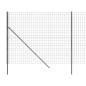 Maschendrahtzaun Anthrazit 1,8x25 m Verzinkter Stahl Maschendrahtzaun Anthrazit 1,8x25 m Verzinkter Stahl