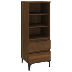vidaXL Highboard Braun Eichen-Optik 40x36x110 cm Holzwerkstoff