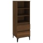 vidaXL Highboard Braun Eichen-Optik 40x36x110 cm Holzwerkstoff