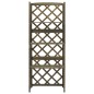 vidaXL Spalier mit Ablagen Grau 55x30x140 cm Massivholz Tanne vidaXL Spalier mit Ablagen Grau 55x30x140 cm Massivholz Tanne