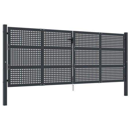 Gartentor Anthrazit 400x175 cm Stahl