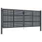 Gartentor Anthrazit 400x175 cm Stahl Gartentor Anthrazit 400x175 cm Stahl