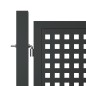 Gartentor Anthrazit 400x175 cm Stahl Gartentor Anthrazit 400x175 cm Stahl