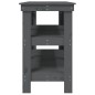 vidaXL Werkbank Grau 142,5x50x80 cm Massivholz Kiefer