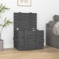vidaXL Truhe Grau 58x40,5x42 cm Massivholz Kiefer vidaXL Truhe Grau 58x40,5x42 cm Massivholz Kiefer