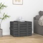 vidaXL Truhe Grau 58x40,5x42 cm Massivholz Kiefer vidaXL Truhe Grau 58x40,5x42 cm Massivholz Kiefer