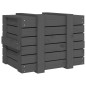 vidaXL Truhe Grau 58x40,5x42 cm Massivholz Kiefer vidaXL Truhe Grau 58x40,5x42 cm Massivholz Kiefer