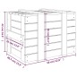 vidaXL Truhe Grau 58x40,5x42 cm Massivholz Kiefer vidaXL Truhe Grau 58x40,5x42 cm Massivholz Kiefer