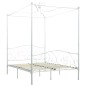 vidaXL Himmelbett-Gestell Weiß Metall 140 x 200 cm vidaXL Himmelbett-Gestell Weiß Metall 140 x 200 cm