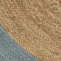 vidaXL Teppich Handgefertigt Jute mit Olivgrünem Rand 150 cm vidaXL Teppich Handgefertigt Jute mit Olivgrünem Rand 150 cm