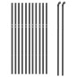 Maschendrahtzaun Anthrazit 1,1x25 m Verzinkter Stahl Maschendrahtzaun Anthrazit 1,1x25 m Verzinkter Stahl