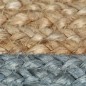 vidaXL Teppich Handgefertigt Jute mit Olivgrünem Rand 150 cm vidaXL Teppich Handgefertigt Jute mit Olivgrünem Rand 150 cm