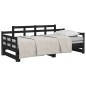 vidaXL Tagesbett Ausziehbar Schwarz Massivholz Kiefer 2x(80x200) cm vidaXL Tagesbett Ausziehbar Schwarz Massivholz Kiefer 2x(80x200) cm