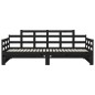 vidaXL Tagesbett Ausziehbar Schwarz Massivholz Kiefer 2x(80x200) cm vidaXL Tagesbett Ausziehbar Schwarz Massivholz Kiefer 2x(80x200) cm