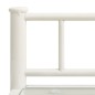vidaXL Nachttisch Weiß Transparent 45x34,5x60,5 cm Metall und Glas vidaXL Nachttisch Weiß Transparent 45x34,5x60,5 cm Metall und Glas