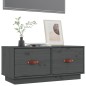 vidaXL TV-Schrank Grau 80x34x35 cm Massivholz Kiefer vidaXL TV-Schrank Grau 80x34x35 cm Massivholz Kiefer