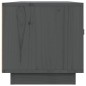 vidaXL TV-Schrank Grau 80x34x35 cm Massivholz Kiefer vidaXL TV-Schrank Grau 80x34x35 cm Massivholz Kiefer