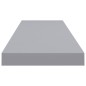 vidaXL Schwebende Wandregale 2 Stk. Grau 90x23,5x3,8cm MDF vidaXL Schwebende Wandregale 2 Stk. Grau 90x23,5x3,8cm MDF