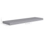 vidaXL Schwebende Wandregale 2 Stk. Grau 90x23,5x3,8cm MDF vidaXL Schwebende Wandregale 2 Stk. Grau 90x23,5x3,8cm MDF