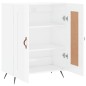 vidaXL Sideboard Hochglanz-Weiß 69,5x34x90 cm Holzwerkstoff vidaXL Sideboard Hochglanz-Weiß 69,5x34x90 cm Holzwerkstoff
