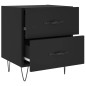 vidaXL Nachttisch Schwarz 40x35x47,5 cm Holzwerkstoff vidaXL Nachttisch Schwarz 40x35x47,5 cm Holzwerkstoff