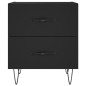 vidaXL Nachttisch Schwarz 40x35x47,5 cm Holzwerkstoff vidaXL Nachttisch Schwarz 40x35x47,5 cm Holzwerkstoff