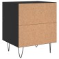 vidaXL Nachttisch Schwarz 40x35x47,5 cm Holzwerkstoff vidaXL Nachttisch Schwarz 40x35x47,5 cm Holzwerkstoff