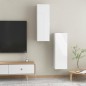 vidaXL TV-Schränke 2 Stk. Hochglanz Weiß 30,5x30x90 cm Holzwerkstoff vidaXL TV-Schränke 2 Stk. Hochglanz Weiß 30,5x30x90 cm Holzwerkstoff