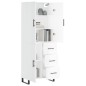 Highboard Hochglanz-Weiß 69,5x34x180 cm Holzwerkstoff Highboard Hochglanz-Weiß 69,5x34x180 cm Holzwerkstoff