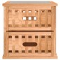 vidaXL Nachttisch 34x34x34 cm Massivholz Nussbaum vidaXL Nachttisch 34x34x34 cm Massivholz Nussbaum