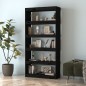 vidaXL Bücherregal/Raumteiler Schwarz 80x30x167,4 cm Massivholz Kiefer vidaXL Bücherregal/Raumteiler Schwarz 80x30x167,4 cm Massivholz Kiefer