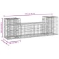 vidaXL Gartenbank aus Gabionen 183x41x60,5 cm Kiefernholz Imprägniert vidaXL Gartenbank aus Gabionen 183x41x60,5 cm Kiefernholz Imprägniert