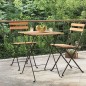 vidaXL Bistrotisch Klappbar 55x54x71 cm Massivholz Teak und Stahl vidaXL Bistrotisch Klappbar 55x54x71 cm Massivholz Teak und Stahl