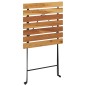 vidaXL Bistrotisch Klappbar 55x54x71 cm Massivholz Teak und Stahl vidaXL Bistrotisch Klappbar 55x54x71 cm Massivholz Teak und Stahl